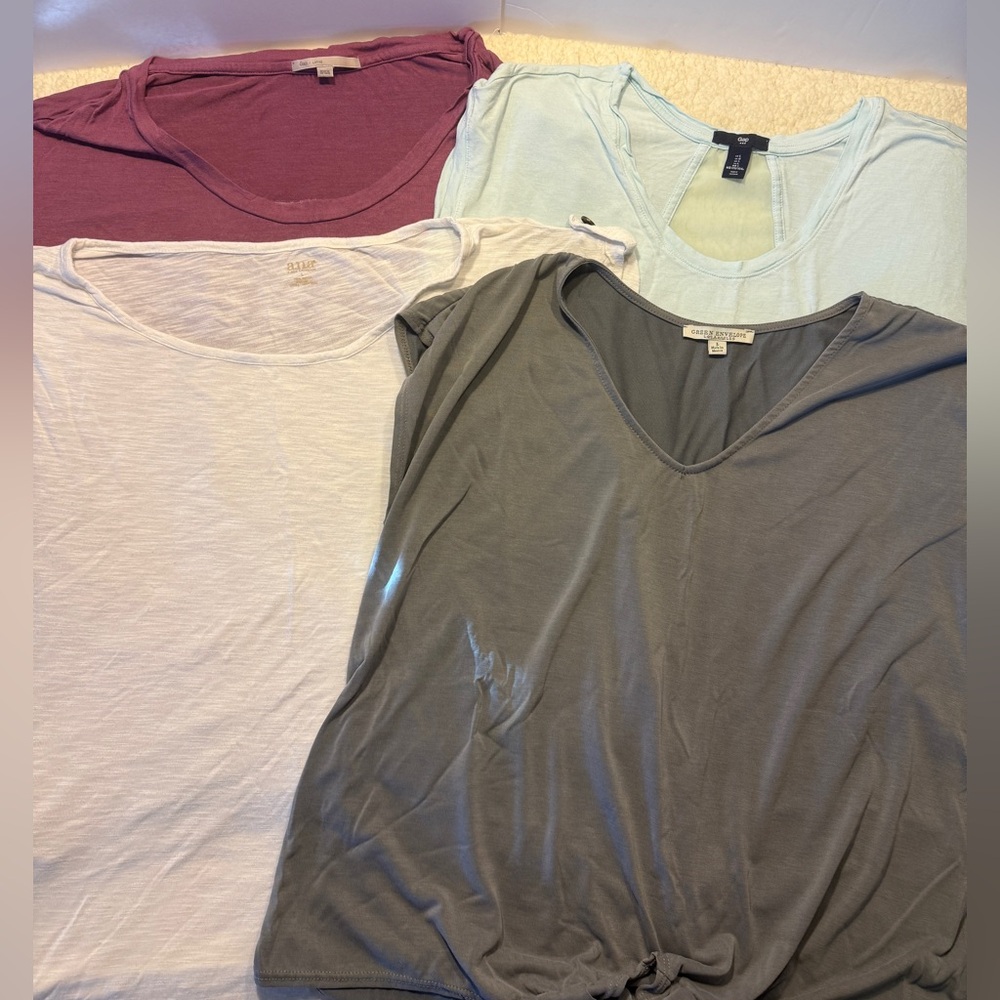 Women's Assorted Color Tops. Size Large. Gap, Green Envelope, Ana